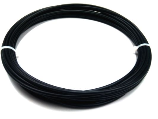 Plastique fil a souder PVC-P souple 4mm Ronde Noir 10 Mètres